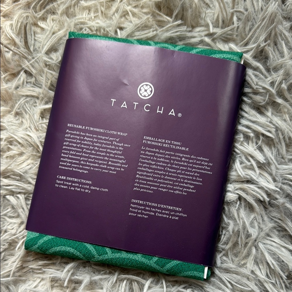 Tatcha Reusable Furoshiki Green Cloth Wrap